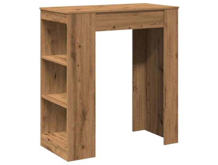 Makastle Bartisch mit Regal Artisan-Eiche 95x47x103,5 cm Holzwerkstoff