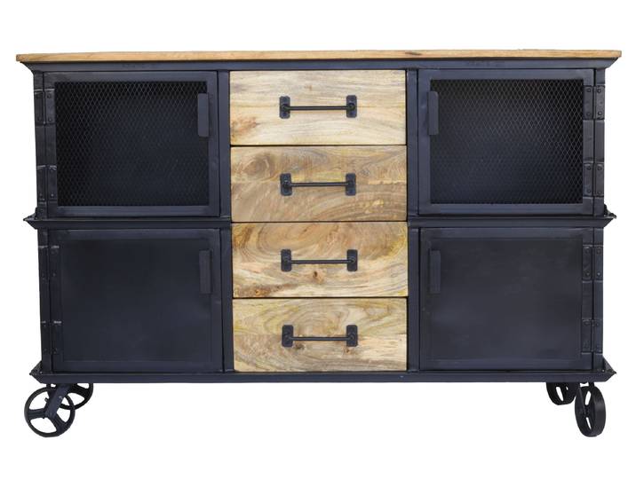 Buffet sur roulettes Industriel