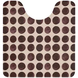 WC-VORLEGER Polka dots - Muster - Braun Toilettenvorleger 55x60 cm