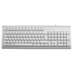 MediaRange MROS116 kabelgebundene USB-Tastatur mit Kartenleser - Weiß