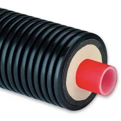 Fernwärmeleitung für Heizung mit Einzelrohr (Ausführung: 25x2.3 - Ø125 mm)