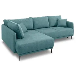 filippo Ecksofa mit Funktion Fryburg Stoff Blau Hellblau