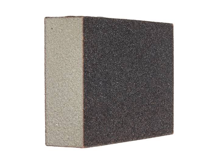 Renovo Schleifschwamm fein und mittel Polyurethan Braun-Grau 100 x 70 x 30 mm