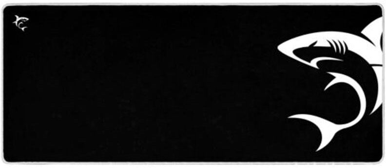 White Shark SHARK XL 800 x 350 Gaming Musemåtte - Sort / Hvid
