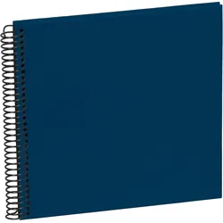 Uni Economy Fotoalbum klein marineblau mit schwarzen Karten