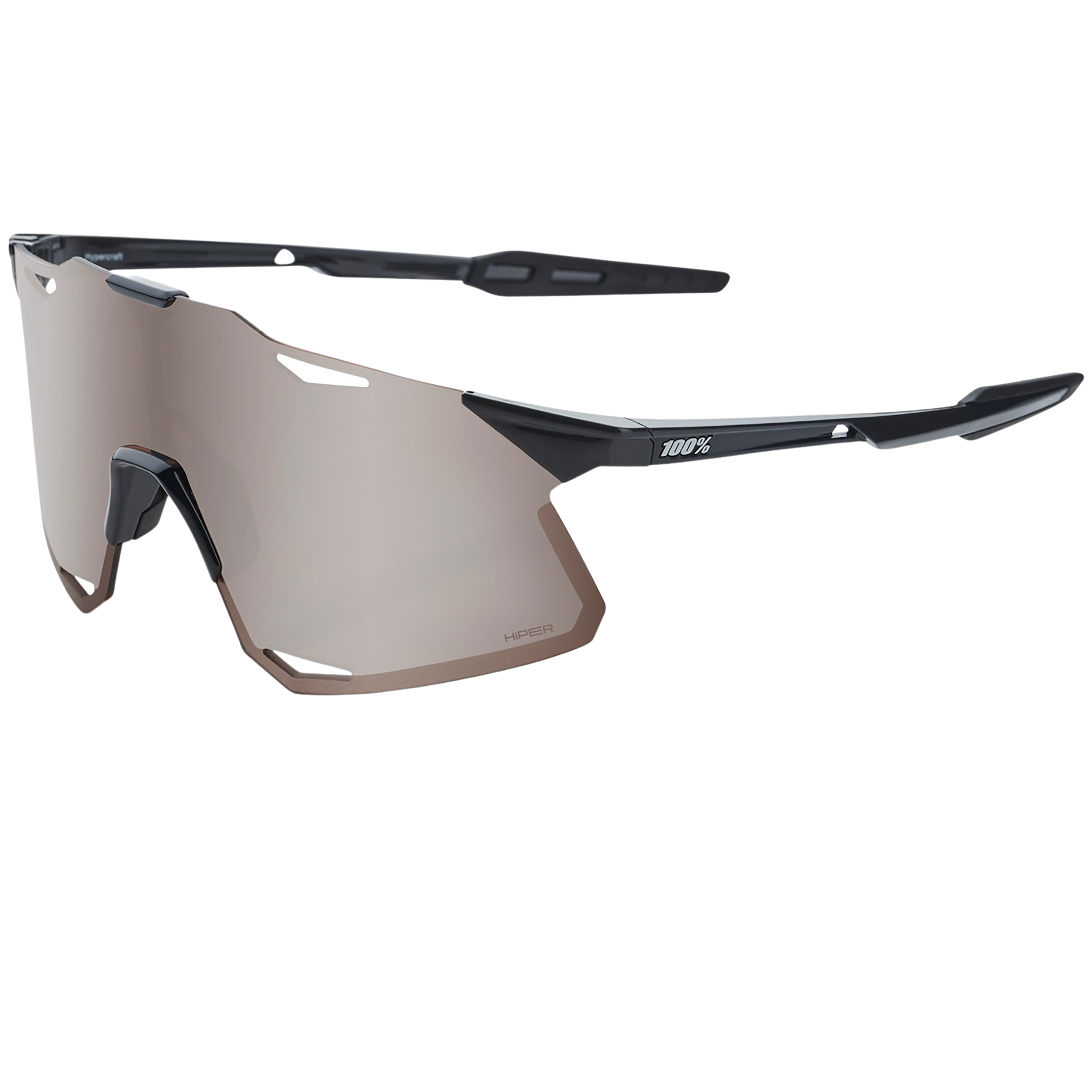 100% Hypercraft Hiper Sportbrille Sportbrillen & Sportsonnenbrillen schwarz Camping