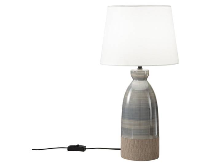FANEUROPE Tischleuchte Lume Navajo, grau, 1xE27, 25x49 cm