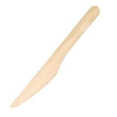 Gastronoble 1000 Messer | Fiesta Green Einweg Holzbesteck | Biologisch abbaubar