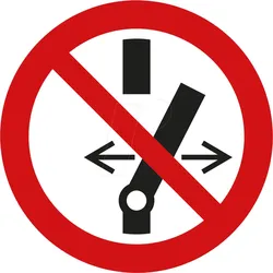 W 74118-1 - Verbotsschilder: Nicht schalten, 30 mm