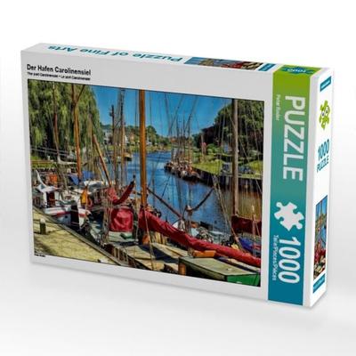 CALVENDO Puzzle Der Hafen Carolinensiel | 1000 Teile Lege-Größe 64x48cm Foto-Puzzle für glückliche Stunden