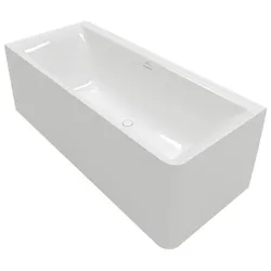 Villeroy und Boch Subway 3.0 Vorwand-Badewanne Q180SBW9CL00V01 180x80cm, links, Quaryl, weiß