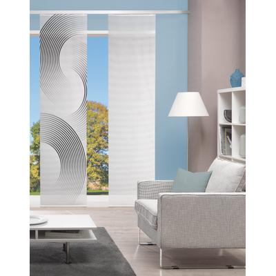 Schiebegardine VISION "BEXON" Gr. 1, grau, B:60cm H:260cm, Polyester, Gardinen, SCHIEBEVORHANG, BAMBUS, DIGITALDRUCK