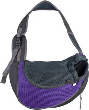 Inspire Curations CozyTrail Mesh Pet Carrier Backpack & Shoulder Sling Bag purple l