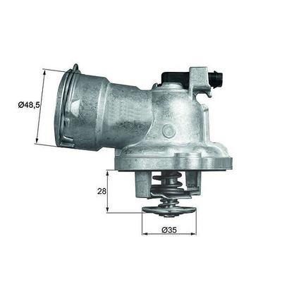 Mahle Thermostat, Kühlmittel [Hersteller-Nr. TM2887] für Mercedes-Benz