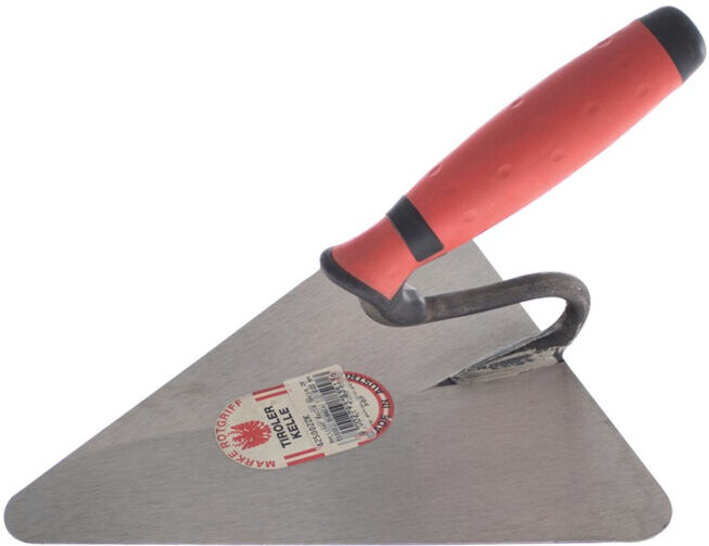 Truelle de maçon berlinoise L220xl200mm avec poignée bicomposant acier ; STUBAI (4250022K)