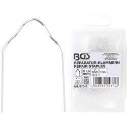 BGS Reparatur-Klammern V-Form Ø 0,6 mm 100tlg. - 873-8