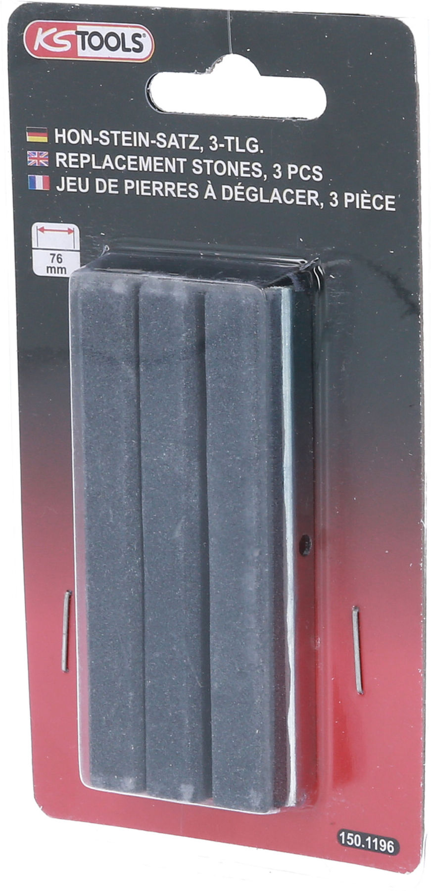 KS Tools Hon-Stein-Satz, Länge: 76 mm, für 150.1195 (150.1196)