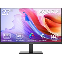 E2711K, LED-Monitor 68.6 cm (27 Zoll), schwarz, FullHD, IPS, HDMI, VGA, 144Hz Panel