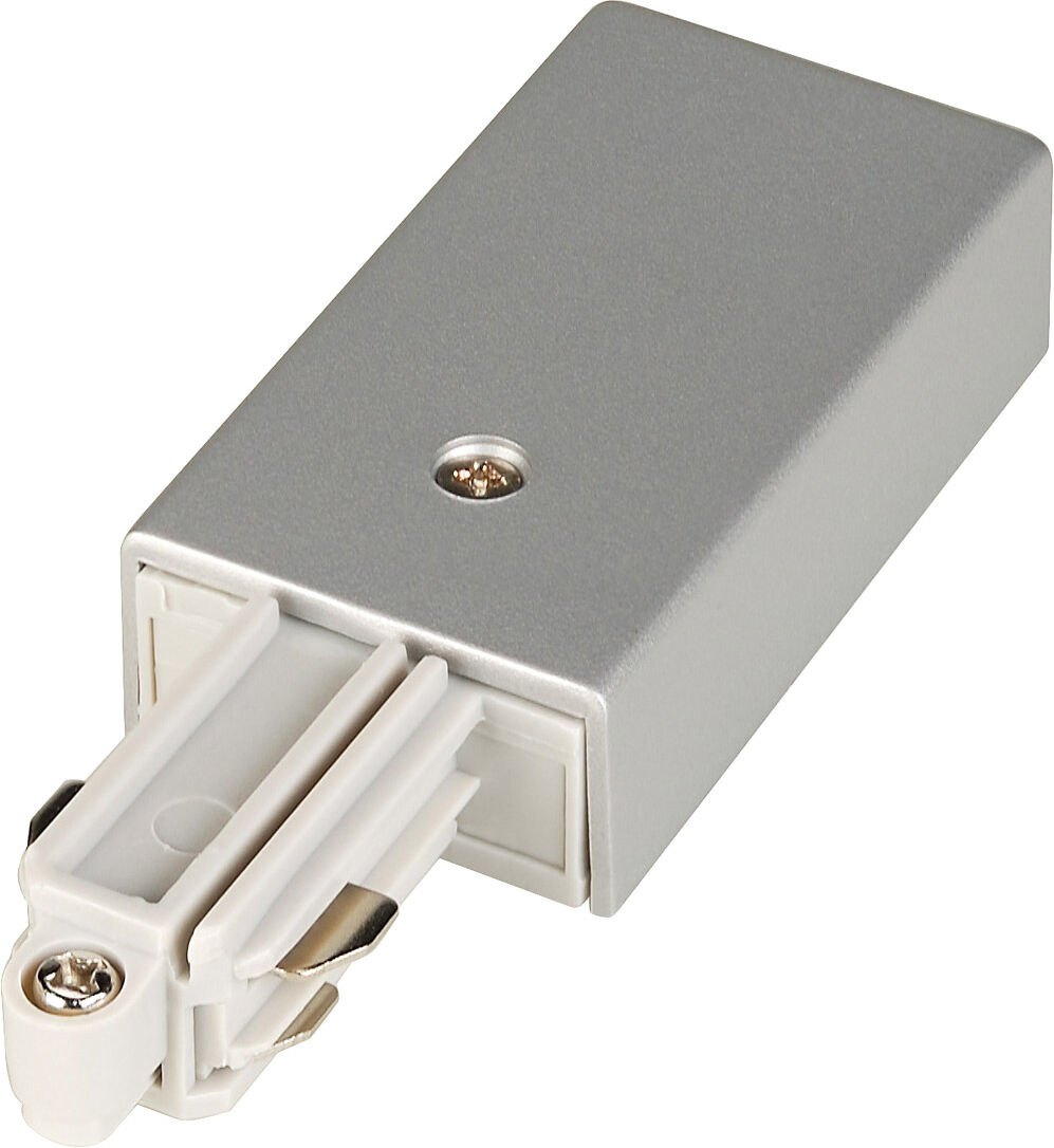 Slv Einspeiser Für 1-Phasen Hv-Stromschiene, Silber, Erde Rechts - 1 Phasen Stromschienen 230v