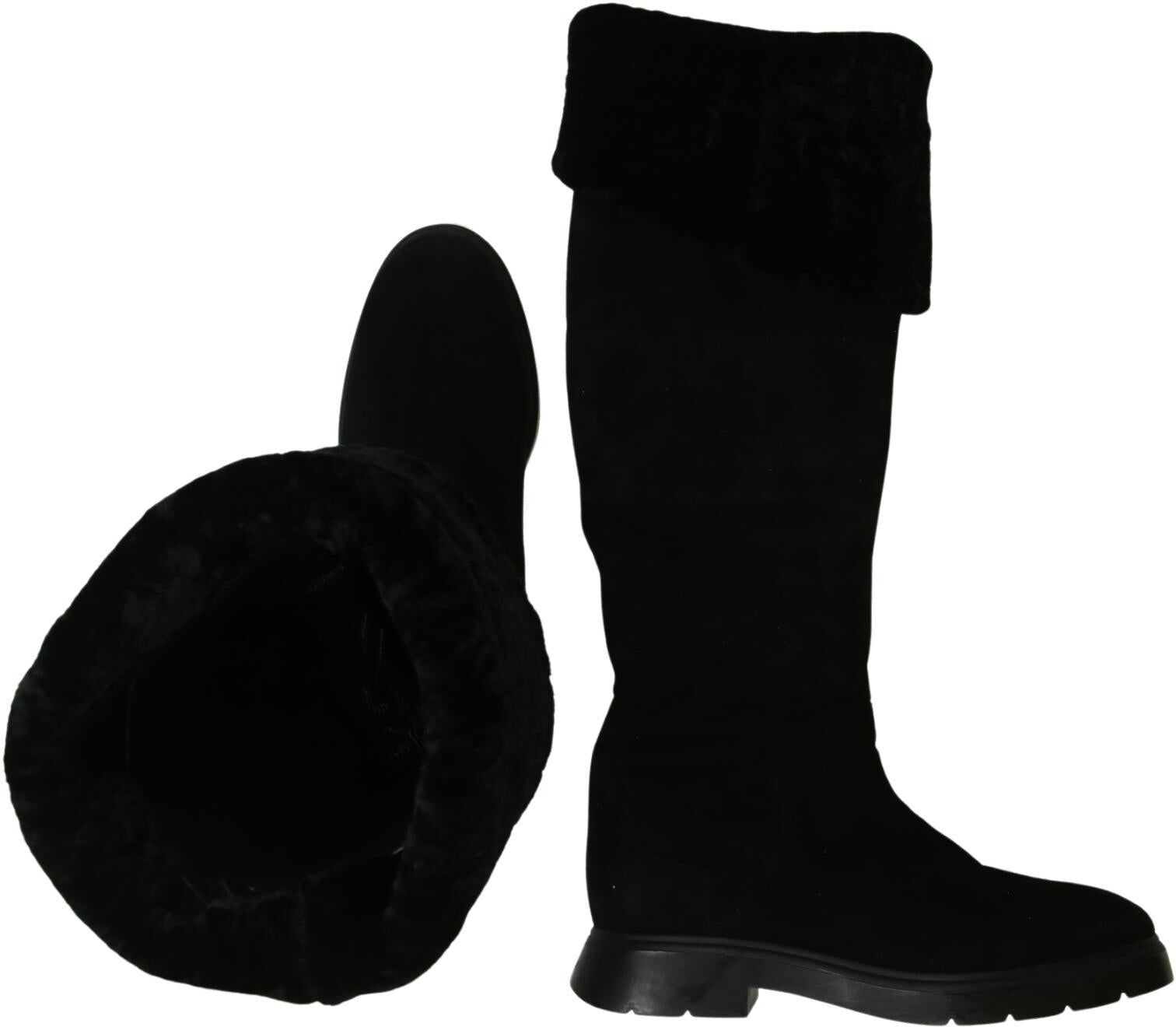Stuart Weitzman Damen Stiefel, Schwarz, Gr. EU 36, kein / Etikett - Second Hand