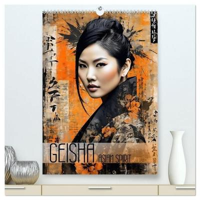 Geisha - Asian Spirit (hochwertiger Premium Wandkalender 2027 DIN A2 hoch), Kunstdruck in Hochglanz
