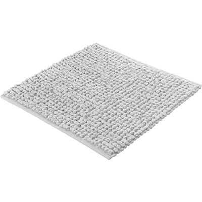 Badematte KLEINE WOLKE "Brava, Badvorleger, Badezimmer Teppich", weiß (polarweiß), H:15mm, Baumwolle, Badematten, Badematte, Badteppich, Uni Farben, dicke Schlaufen, handgewebt