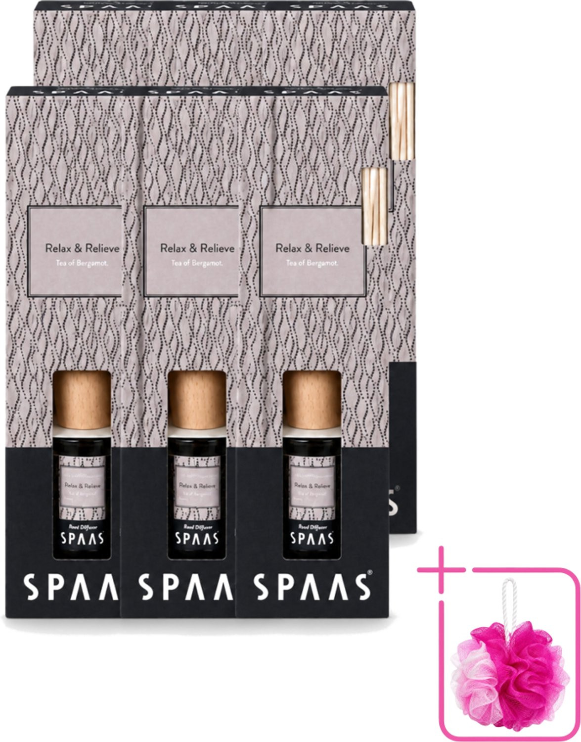 Spaas Geurstokjes Relax & Relieve Bergamotthee 80 ml Bulkverpakking