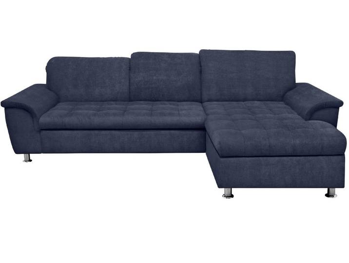 DOMO collection Ecksofa FRANZI 278x170x81 cm, Steppung im Sitzbereich, L-Form, wahlweise mit Bettfunktion, Bettkasten und Kopfteilverstellung