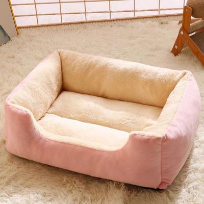 Happy Pet Pantry Luxury Cat Bed Plush Pet Products & Basket House Beds For Kittens & Small Dogs pink s