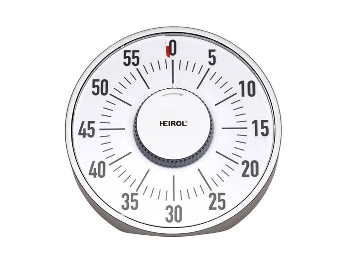 Heirol Grand minuteur magnétique Heirol Blanc-acier inoxydable