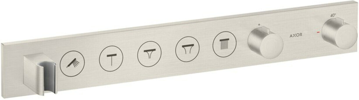Hansgrohe Fertigmontageset Axor Select UP-Thermostat., 5 Verbr., Edelstahl-Optik (18358800)