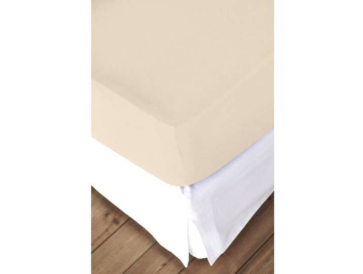 Living Home Fixleintuch Mako Taupe Baumwolle 140 x 200 cm - Fixleintuch