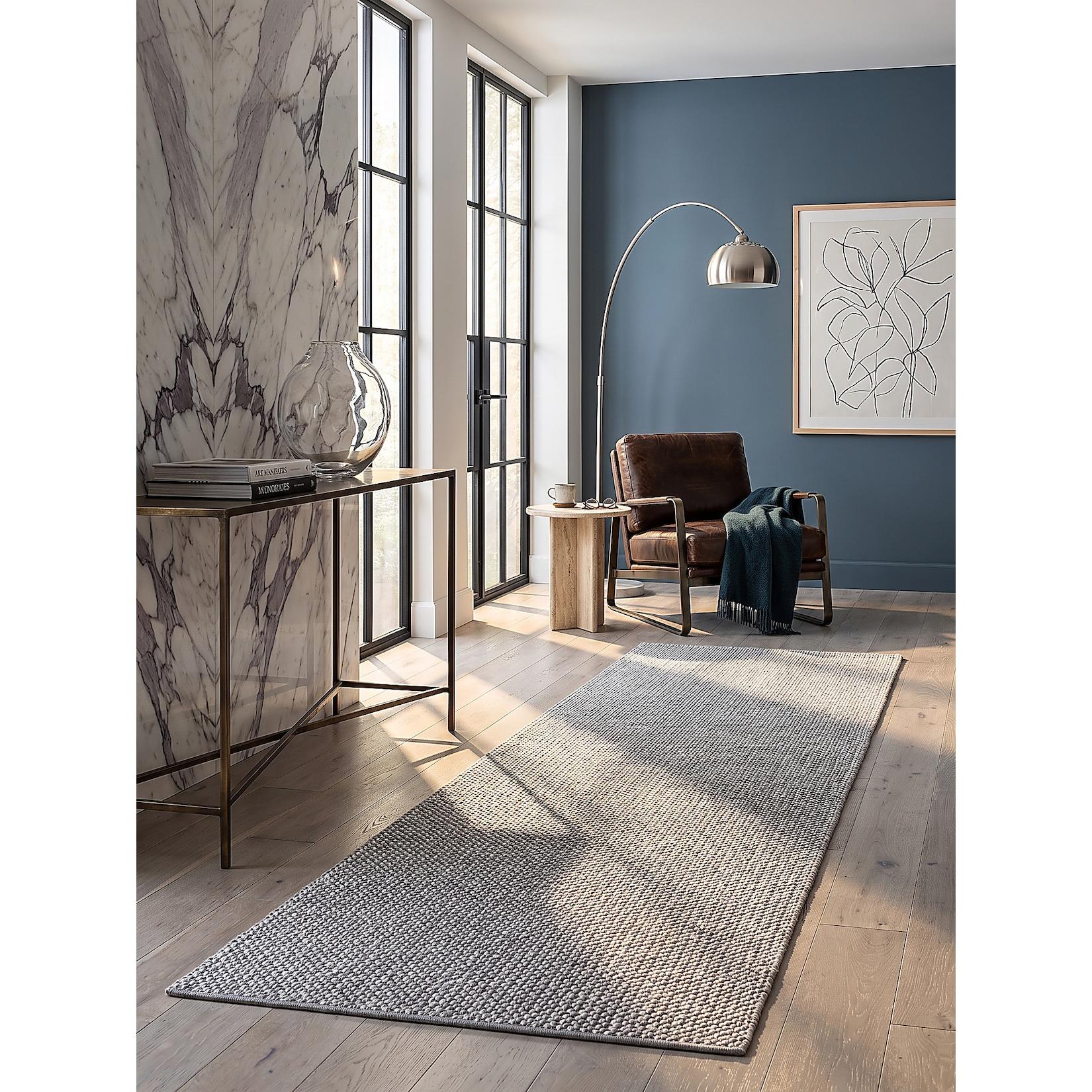 Läufer Polypropylen Grau 80x150 cm - STURA Kadima Design