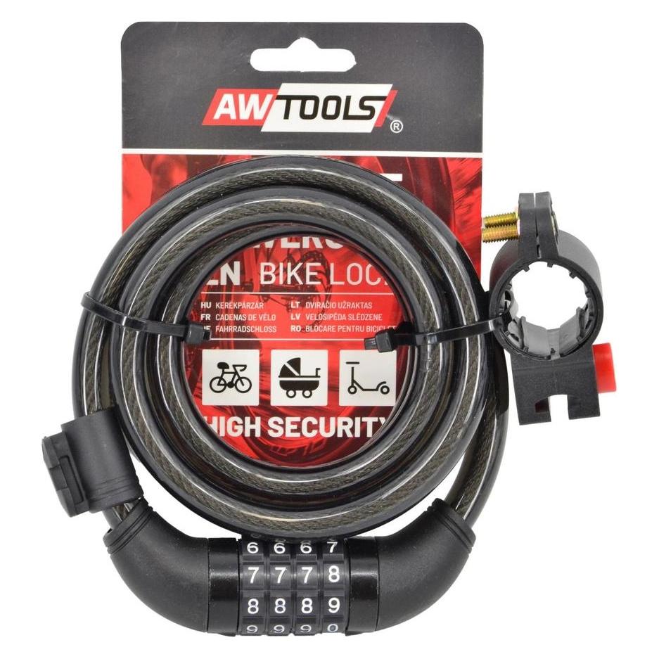 Awtools Kombinations-Fahrradschloss (150 cm) (53943882)