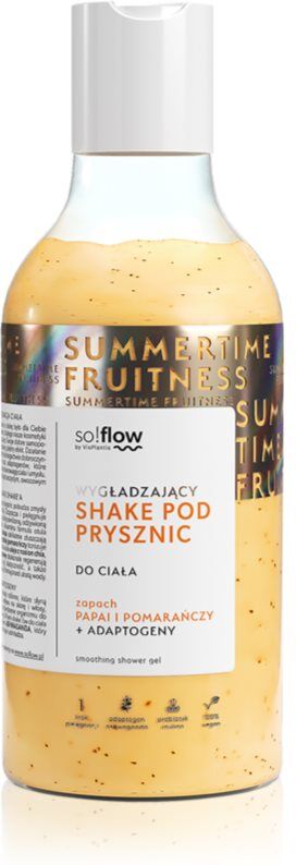 so!flow Smoothing Shower Shake shower gel for all types of skin Papaya & Orange 400 ml