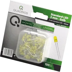 QUAD 1802O027 - LED 5 mm - Farbe Gelb, 100 Stück