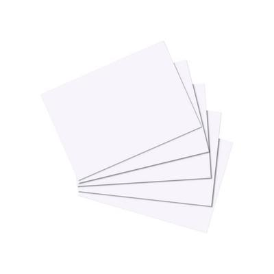 Herlitz Karteikarte A8 blanko weiß 100er Packung