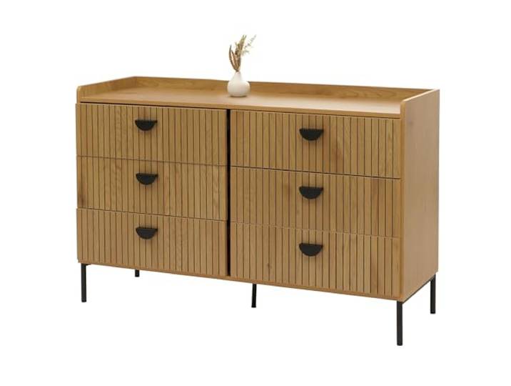 Mendler Kommode HWC-O39 80x120x44cm - Natur
