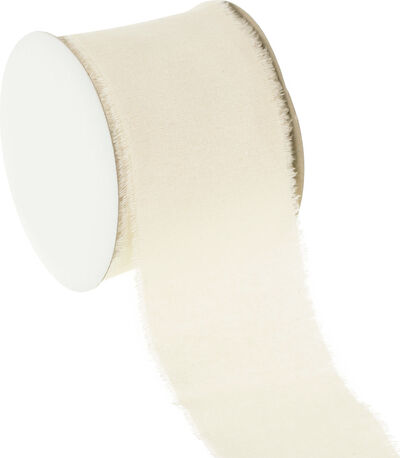 Baumwollband, natur, 55 mm, 3 m