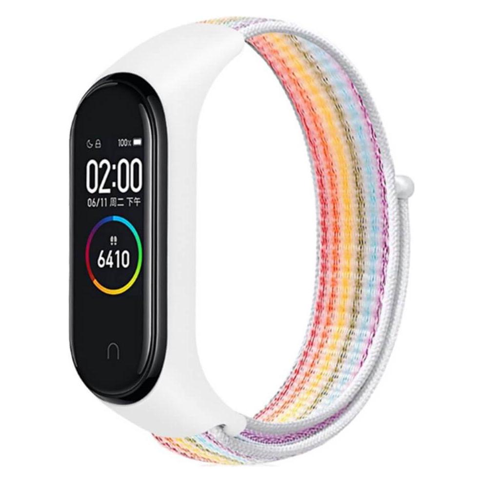 Cover-Discount Xiaomi Mi Band - Nylon Armband Klettverschluss Regenbogen (Nylon) (680604501I)