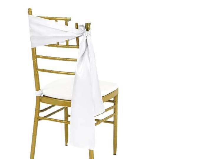 Stuhlschleifen für Hochzeiten 10/50 stücke Satin Stuhl Schärpen Bogen Hochzeit Knoten Band Krawatten for Party Event Hotel Bankett Liefert Hause Dekorationen(White,50pcs)