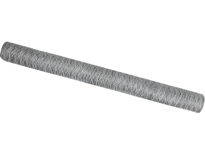 vidaXL : Clôture en panneaux soudés\, 1\,5 x 10 mètres\, acier galvanisé\, couleur argent