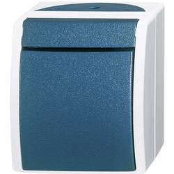 Busch-Jaeger 2601/2 W-53 Feuchtraum-Schalterprogramm Ausschalter Ocean Aufputz Blau, Grün 1 St.