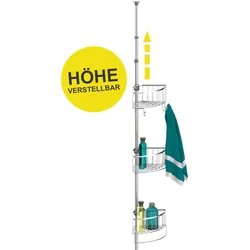 Eisl Teleskop Duschregal mit 4 Duschkörben Chrom