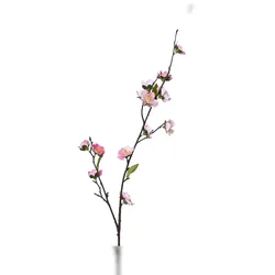 Decoris Künstlicher Kirschblütenzweig 70cm Kunstzweig Kirschzweige Kirschblüten Zweig Kunstblumen Dekozweige Hochzeitsdeko Frühlingsdeko Osterdeko Rosa