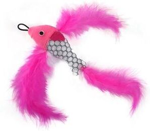 Uplift Picks Flying Fish Cat Wand Replacement Head Plush Toy Attachment pink