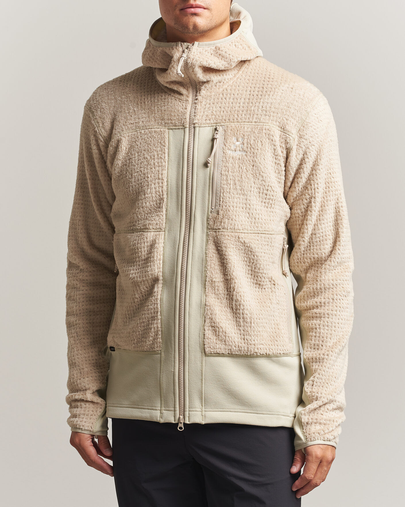 Haglöfs Vassi Technical Mid Layer  Chalk Beige men M Beige
