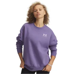 UNDER ARMOUR Essential OverSized Fleece Shirt Damen 520 - purple luxe/white M