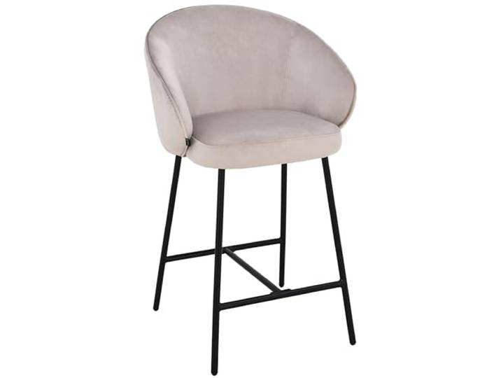 exitodesign Barhocker Otilo 56x57x94 cm - Gepolsterter Barstuhl Esszimmerstühle Stuhl Küche Küchenstühle - Bequem Praktisch Haltbares Material Zimmer Deko Wohnzimmer (Beige 2)