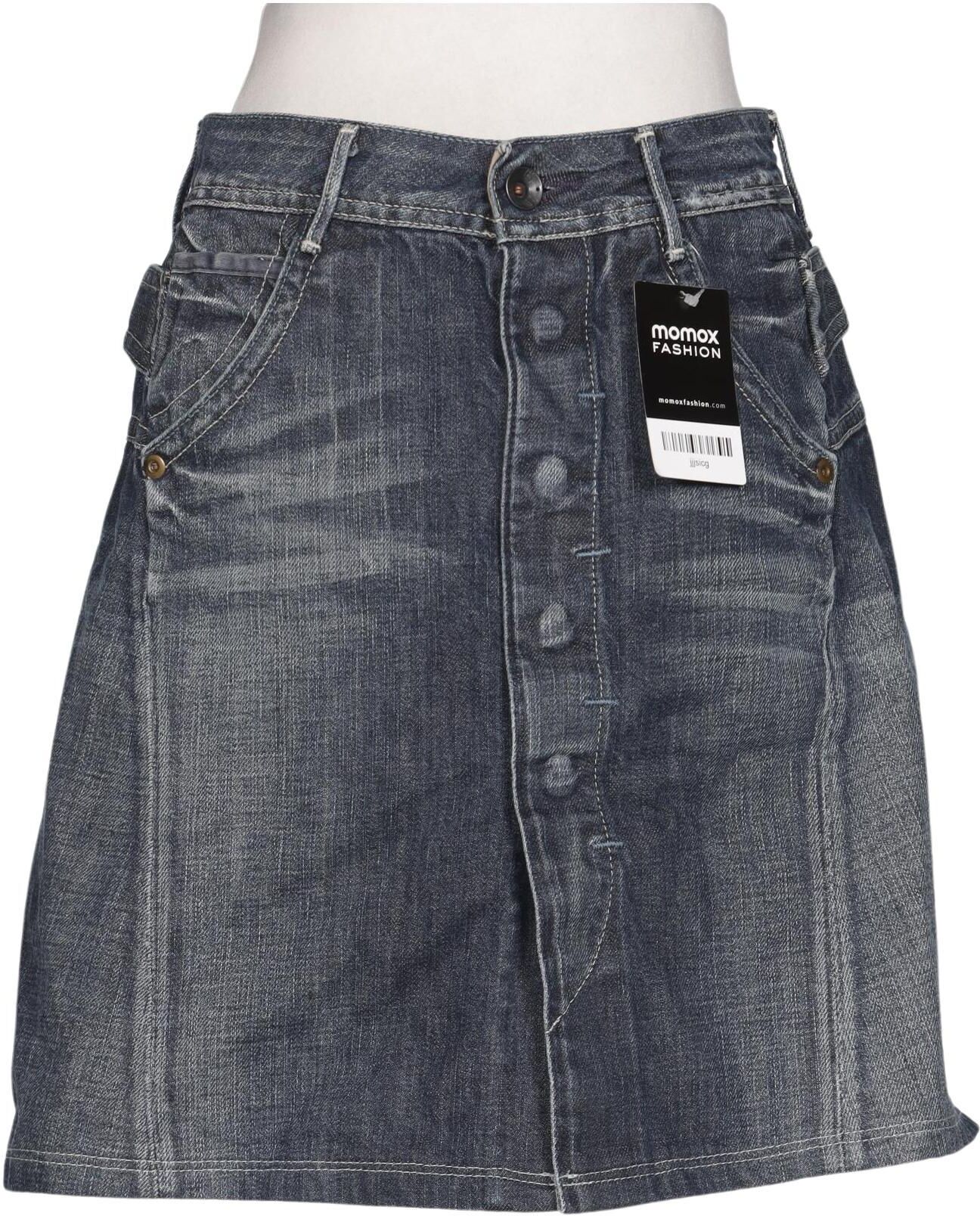 G Star RAW Damen Rock, Blau, Gr. W28, Baumwolle - Second Hand